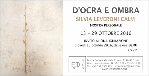 Silvia Leveroni Calvi - D’ocra e ombra